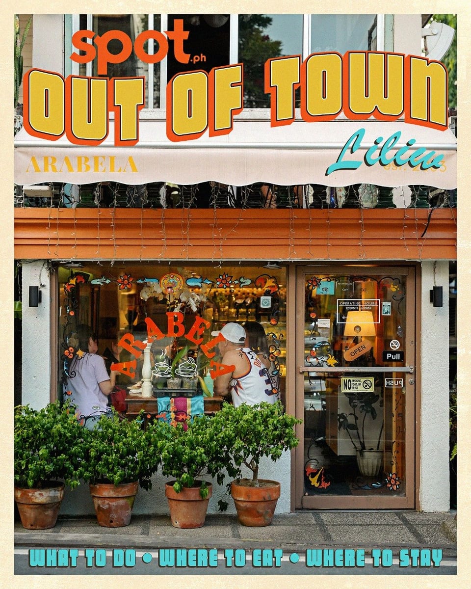 Spot Out of Town Cover: an external shot of Liliw restaureant Arabela